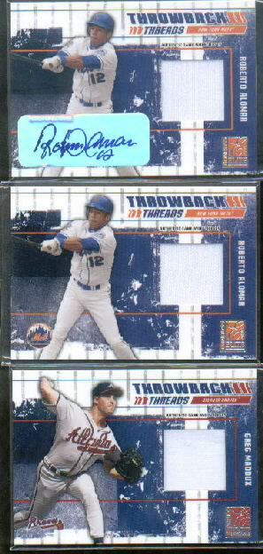 2003 Donruss Elite Throwback Threads Autographs #39 Roberto Alomar/50