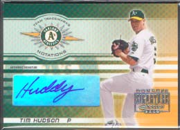 2003 Donruss Signature Team Trademarks Autographs Notations #33B Tim Hudson Huddy/50