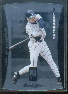1997 Donruss Elite Turn of the Century Die Cuts #7 Derek Jeter