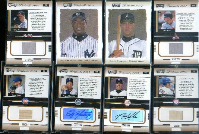 2003 Playoff Portraits Materials Bronze #51A Rafael Palmeiro Bat/50