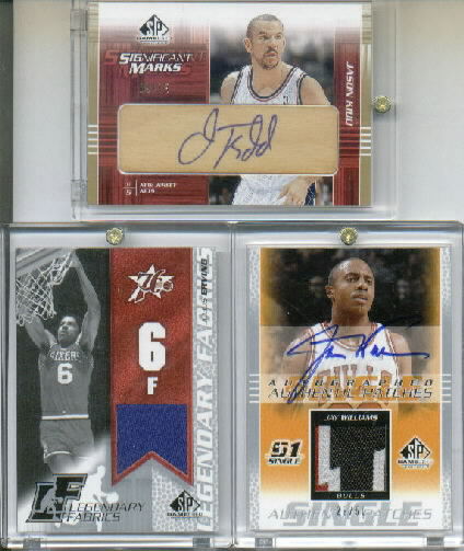 2003-04 SP Game Used Authentic Patches Autographs #JWAP Jay Williams