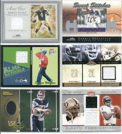 2003 Fleer Tradition Classic Combinations Memorabilia Duals #14 Ken Stabler/Michael Vick