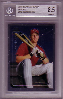 1999 Topps Chrome Traded Adam Dunn BGS-8.5 RC ROOKIE NM/MT+ Cincinnati Reds BGS