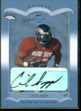 2003 Donruss Classics Significant Signatures #164 Cecil Sapp/225