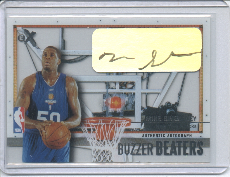 2003-04 E-X Buzzer Beaters Autographs #8 Mike Sweetney/299