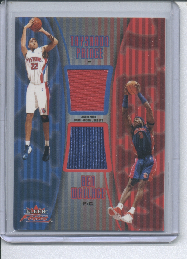2003-04 Fleer Focus Tag Team Jerseys #3 Tayshaun Prince/Ben Wallace