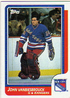 1986-87 Topps #9 John Vanbiesbrouck DP RC