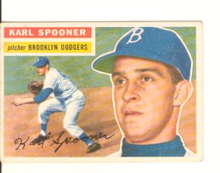 1956 Topps #83 Karl Spooner