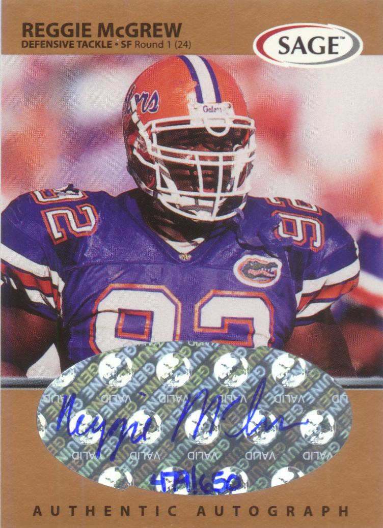 1999 SAGE Autographs Bronze #A35 Reggie McGrew/650