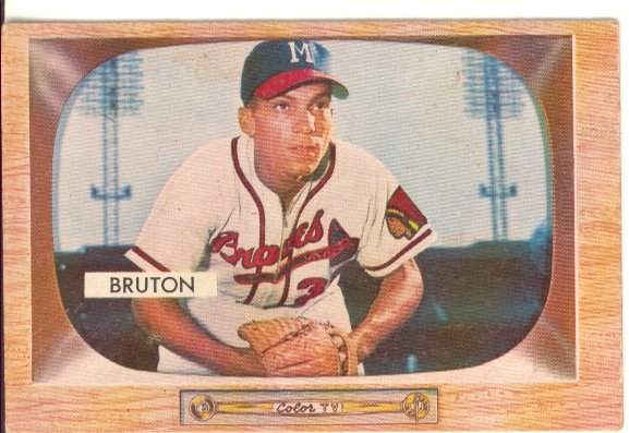 1955 Bowman #11 Bill Bruton