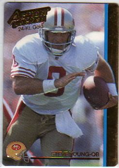 1992 Action Packed 24K Gold #38G Steve Young