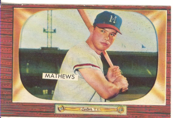 1955 Bowman #103 Eddie Mathews