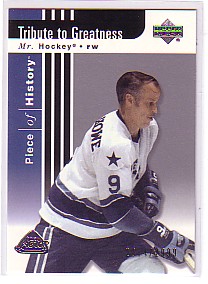 2002-03 UD Piece of History #113 Gordie Howe TG