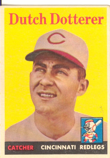 1958 Topps #396 Dutch Dotterer RC