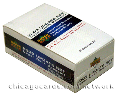 2003 Upper Deck Baseball Update Set (60 Cards, Including RC of Rickie Weeks and Delmon Young, Card #541-601) (Autograph??, Gold Set??), Factory Sealed, *** In Stock *** 
