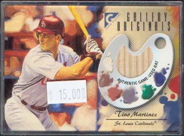 2002 Topps Gallery Original Bat Relics #GOTM Tino Martinez