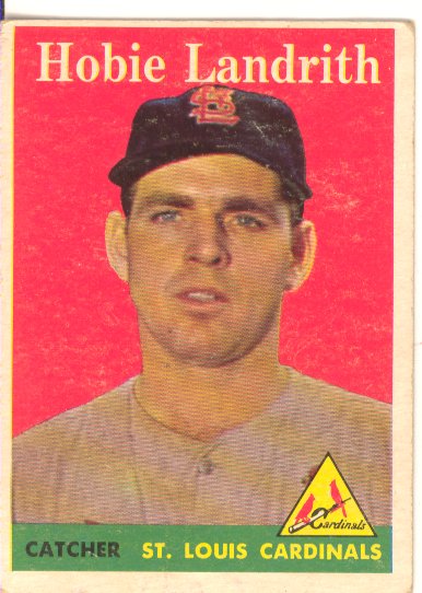 1958 Topps #24A Hobie Landrith