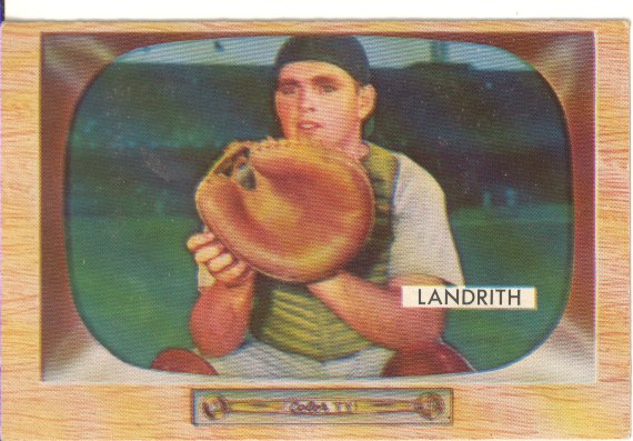 1955 Bowman #50 Hobie Landrith