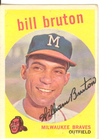 1959 Topps #165 Bill Bruton