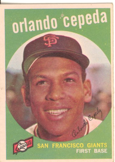 1959 Topps #390 Orlando Cepeda