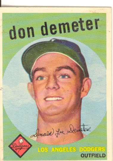1959 Topps #324 Don Demeter