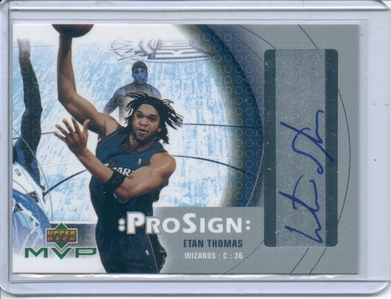 2003-04 Upper Deck MVP ProSign #ET Etan Thomas
