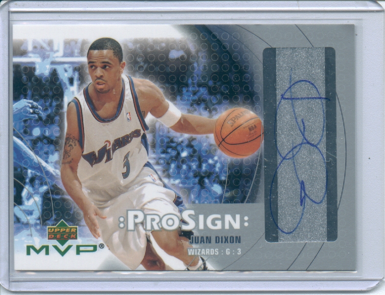 2003-04 Upper Deck MVP ProSign #JD Juan Dixon