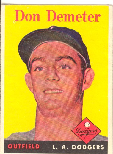 1958 Topps #244 Don Demeter RC