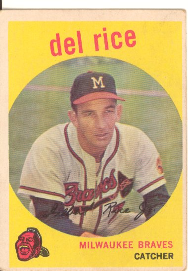 1959 Topps #104 Del Rice