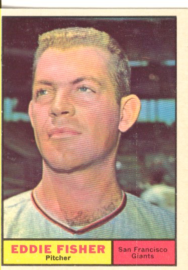 1961 Topps #366 Eddie Fisher front image