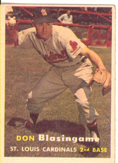 1957 Topps #47 Don Blasingame