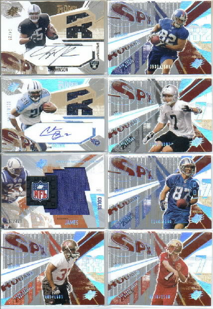 2003 SPx Spectrum #206 Teyo Johnson JSY AU