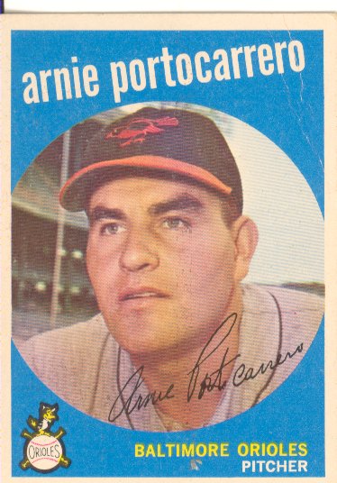 1959 Topps #98 Arnie Portocarrero