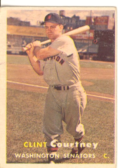 1957 Topps #51 Clint Courtney