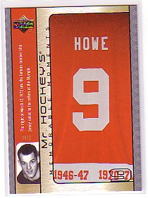 2003-04 Upper Deck Mr. Hockey #GH15 Gordie Howe