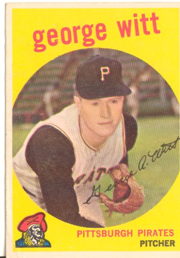 1959 Topps #110 George Witt RC
