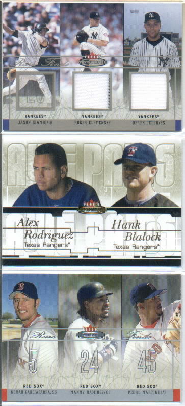 2003 Fleer Mystique Awe Pairs Gold #7 A.Rodriguez/H.Blalock/71