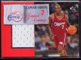 1999-00 E-X Genuine Coverage Jersey, Lamar Odom