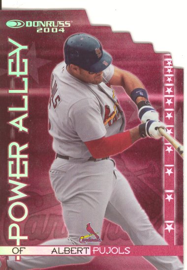 2004 Donruss Power Alley Red Die Cut #1 Albert Pujols