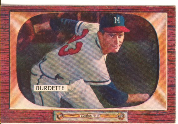1955 Bowman #70 Lew Burdette