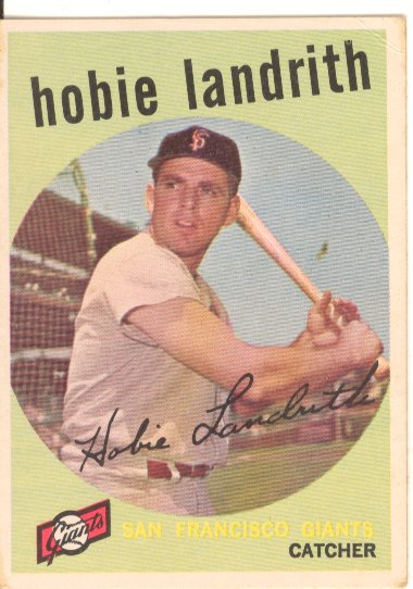 1959 Topps #422 Hobie Landrith