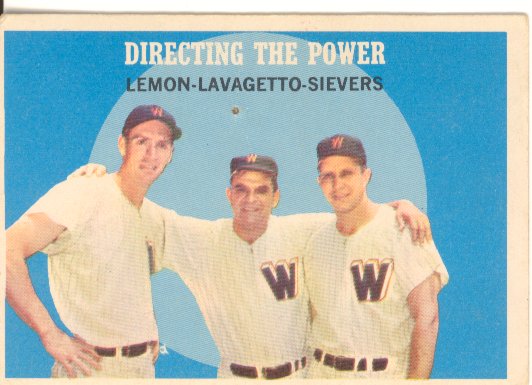 1959 Topps #74 Directing the Power/Jim Lemon/Cookie Lavagetto MG/Roy Sievers