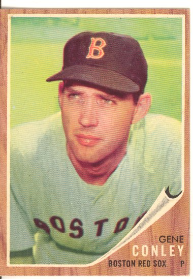 1962 Topps #187A Gene Conley/Green Tint