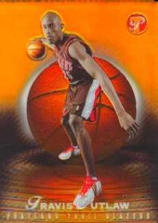 2003-04 Topps Pristine Refractors Gold #168 Travis Outlaw U
