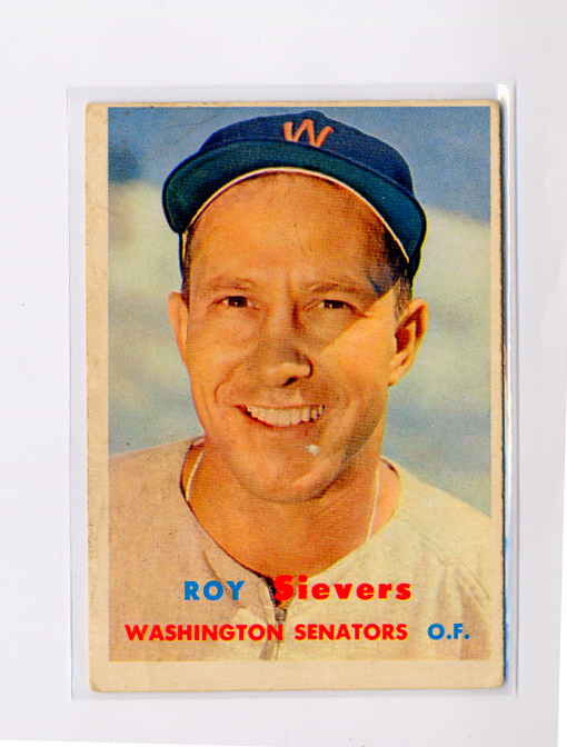 1957 Topps #89 Roy Sievers