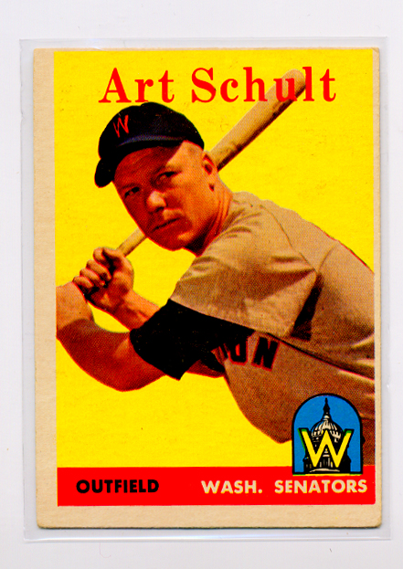1958 Topps #58A Art Schult