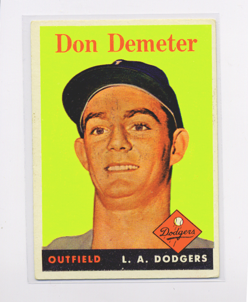 1958 Topps #244 Don Demeter RC