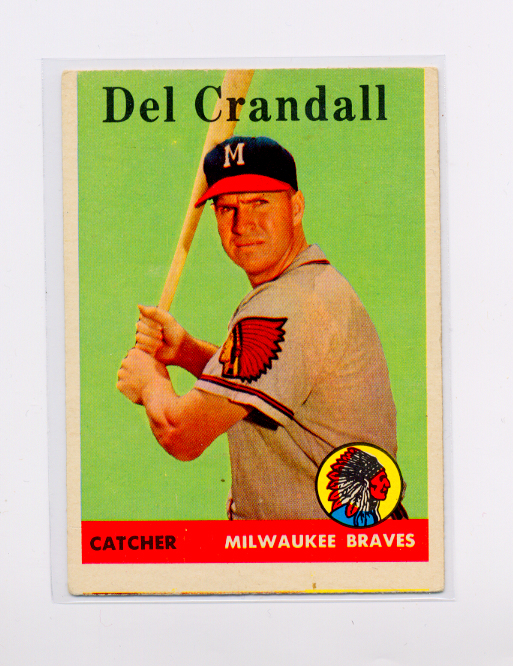 1958 Topps #390 Del Crandall