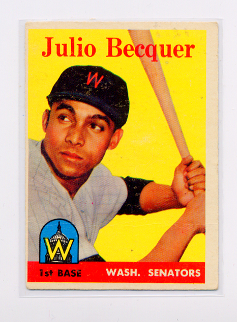 1958 Topps #458 Julio Becquer RC