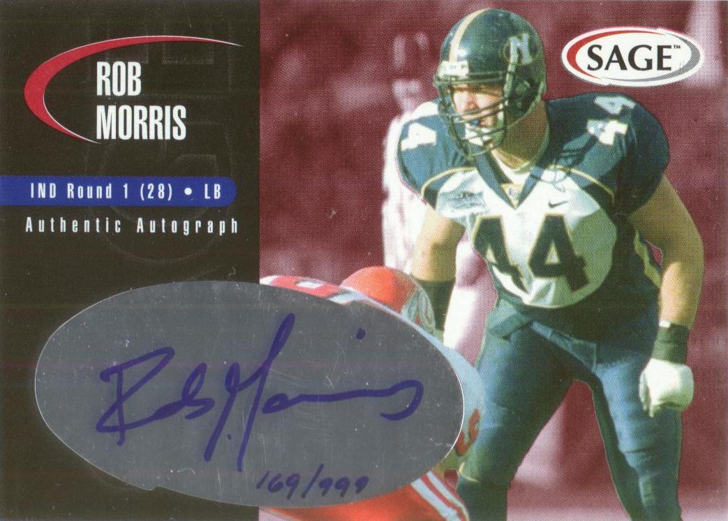 2000 SAGE Autographs Red #A29 Rob Morris/999